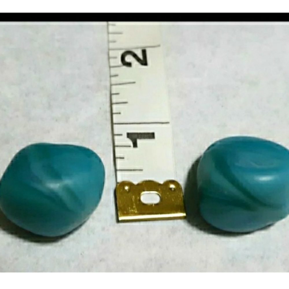 Decent sized weight of Tumbled Teal Agate Chalcedony Stones Polished Blue Gree - Picture 7 of 9